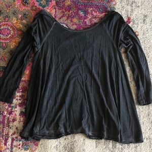 AEO Gray long sleeve top Sz xsmall